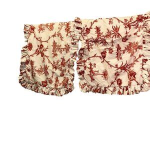 Custom Hand Made Red French Provencal TOILE Tropical Palm Trees pillows …